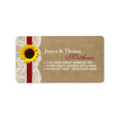 Het Collectie Kraft, Lace & Sunflower - Rood Etiket (Voorkant)