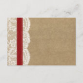 Het Collectie Kraft, Lace & Sunflower - Rood Informatiekaartje (Achterkant)