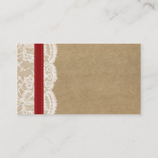 Het Collectie Kraft, Lace & Sunflower - Rood Informatiekaartje (Achterkant)