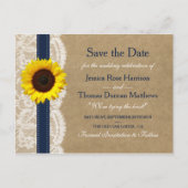 Het Collectie Kraft, Lace & Sunflower - Zeemacht Aankondigingskaart (Voorkant)