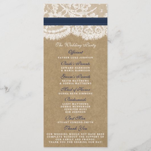 Het Collectie Kraft, Lace & Sunflower - Zeemacht Programmakaart