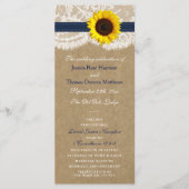 Het Collectie Kraft, Lace & Sunflower - Zeemacht Programmakaart (Voorkant)