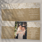 Het Collectie Kraft & Lace Wedding Drieluik Programma