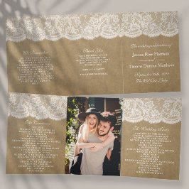 Het Collectie Kraft & Lace Wedding Drieluik Programma