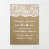 Het Collectie Kraft & Lace Wedding Drieluik Programma (Cover)