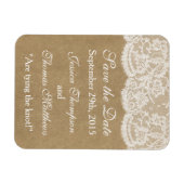 Het Collectie Kraft & Lace Wedding Magneet (Horizontaal)