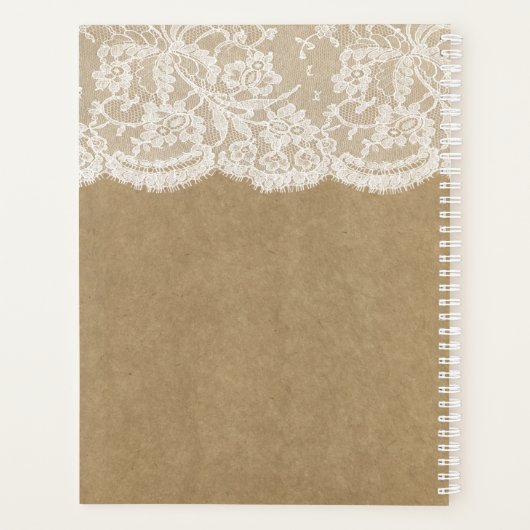 Het Collectie Kraft & Lace Wedding Planner (Achterkant)