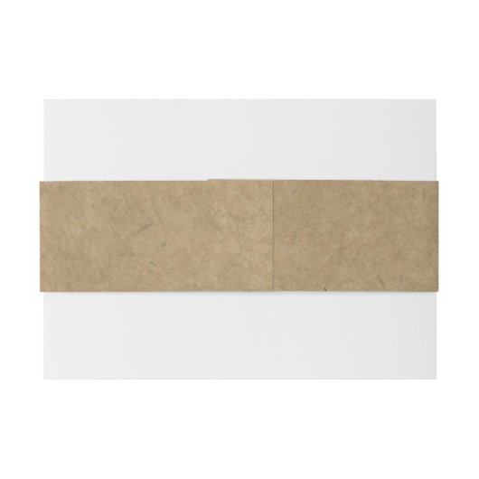 Het Collectie Kraft & Lace Wedding Uitnodigingen Wikkel (Achterkant Voorbeeld)