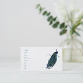 Het Collectie Peacock Visitekaartje (Staand voorkant)