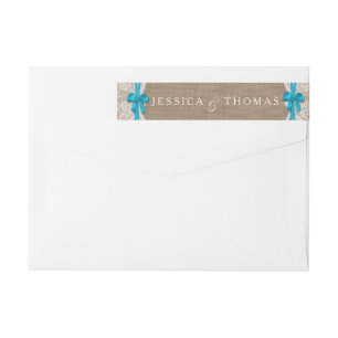 Het Collectie Rustic Blue Bow Wedding