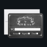 Het Collectie Typografie Chalkboard Wedding<br><div class="desc">Het Collectie van de RSVP-kaarten van het Chalkboard-bruiloft</div>