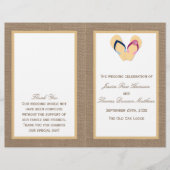 Het Collectie van de Beach Burlap Wedding van het  (Voorkant)