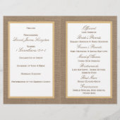 Het Collectie van de Beach Burlap Wedding van het  (Achterkant)