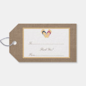 Het Collectie van de Beach Burlap Wedding van het Cadeaulabel (Achterkant Horizontaal)