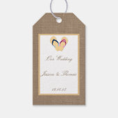 Het Collectie van de Beach Burlap Wedding van het  Cadeaulabel