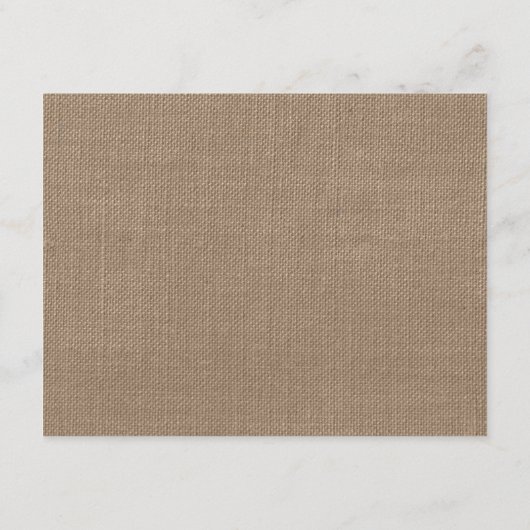 Het Collectie van de Beach Burlap Wedding van het  Informatiekaartje (Achterkant)