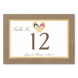 Het Collectie van de Beach Burlap Wedding van het  Kaart