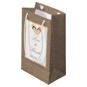 Het Collectie van de Beach Burlap Wedding van het  Klein Cadeauzakje