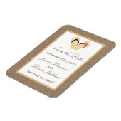 Het Collectie van de Beach Burlap Wedding van het  Magneet (Linkerzijde)