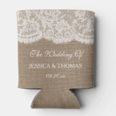 Het Collectie van de Bruglap en de Lace Wedding Blikjeskoeler (Achterkant)