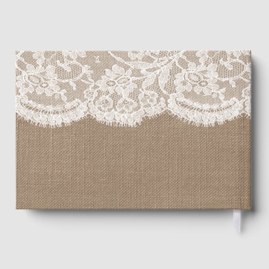 Het Collectie van de Bruglap en de Lace Wedding Gastenboek (Achterkant)
