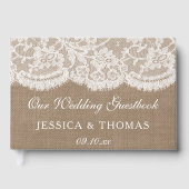 Het Collectie van de Bruglap en de Lace Wedding Gastenboek (Voorkant)