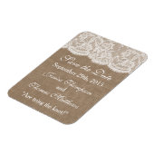 Het Collectie van de Bruglap en de Lace Wedding Magneet (Linkerzijde)