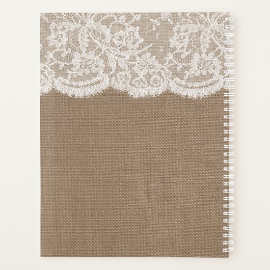 Het Collectie van de Bruglap en de Lace Wedding Planner (Achterkant)