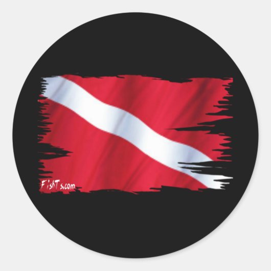 Het Collectie van de Drijvende Vlag Ronde Sticker (Voorkant)
