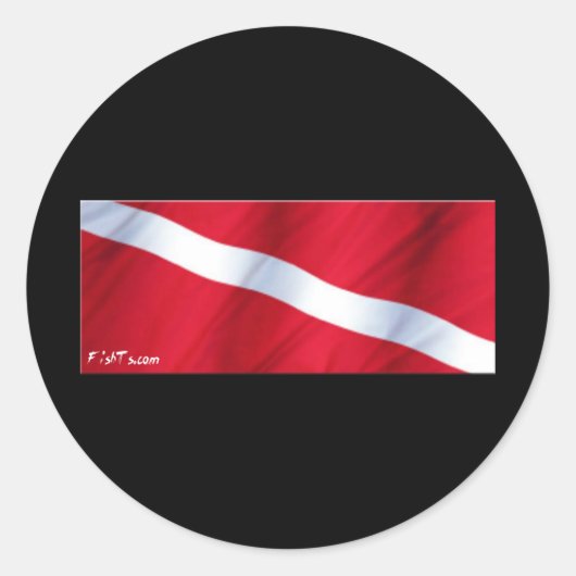 Het Collectie van de Drijvende Vlag Ronde Sticker (Voorkant)