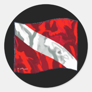 Het Collectie van de Drijvende Vlag Ronde Sticker