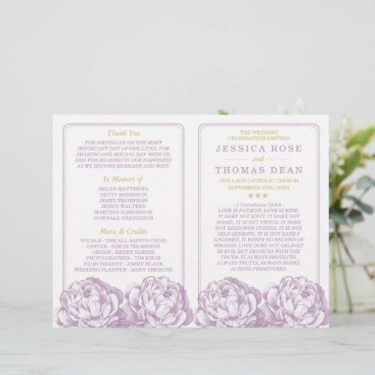 Het Collectie van de Florale bruiloft van Peony (Staand voorkant)