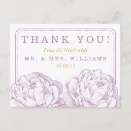 Het Collectie van de Florale bruiloft van Peony Aankondigingskaart