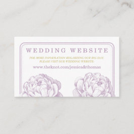 Het Collectie van de Florale bruiloft van Peony Informatiekaartje