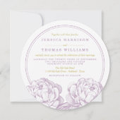 Het Collectie van de Florale bruiloft van Peony Kaart (Voorkant)