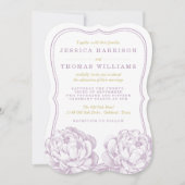 Het Collectie van de Florale bruiloft van Peony Kaart (Voorkant)