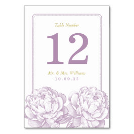 Het Collectie van de Florale bruiloft van Peony Kaart