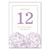 Het  Collectie van de Florale bruiloft van Peony Kaart (Achterkant)