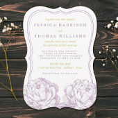 Het  Collectie van de Florale bruiloft van Peony Kaart