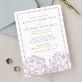 Het  Collectie van de Florale bruiloft van Peony Kaart