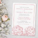 Het  Collectie van de Florale bruiloft van Peony Kaart<br><div class="desc">Viel in stijl met deze trendy trouwuitnodigingen. Het ontwerp is gemakkelijk te personaliseren met je speciale,  gelijkmatige formulering en je gasten zullen blij zijn als ze deze geweldige uitnodigingen zien.</div>