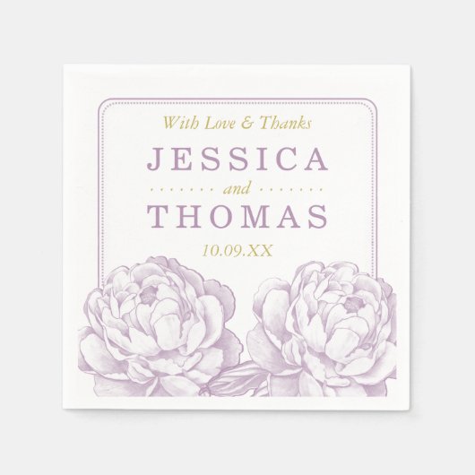 Het  Collectie van de Florale bruiloft van Peony Servet (Voorkant)