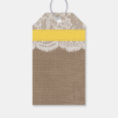 Het Collectie van de gele zanddollaire strand Cadeaulabel (Achterkant)