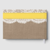 Het Collectie van de gele zanddollaire strand Gastenboek (Achterkant)