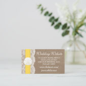 Het Collectie van de gele zanddollaire strand Informatiekaartje (Staand voorkant)