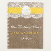 Het Collectie van de gele zanddollaire strand Planner (Voorkant)