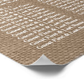 Het Collectie van de gele zanddollaire strand Poster (Hoek)