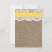 Het Collectie van de gele zanddollaire strand RSVP Kaartje (Achterkant)