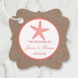 Het Collectie van de Koraalrivierbeugel Bedankjes Labels