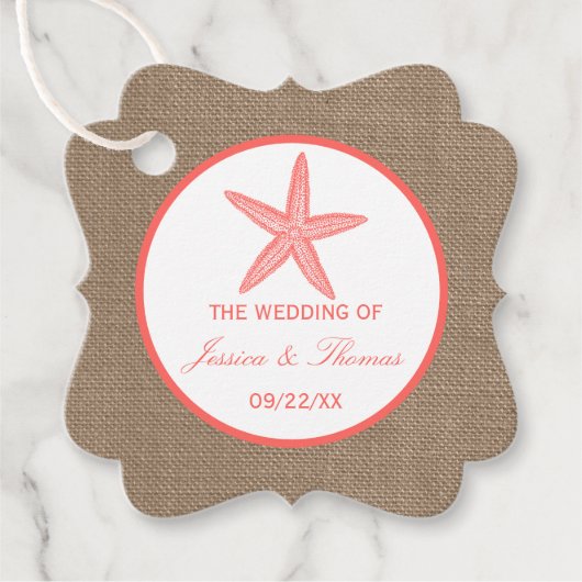 Het Collectie van de Koraalrivierbeugel Bedankjes Labels (Voorkant)